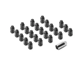 Quadratec 23 Piece Classic Acorn Style Wheel Lug Nut Kit Color Black for for Jeep 2011-2021